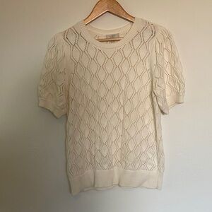LOFT Women's Ivory Knit Sweater